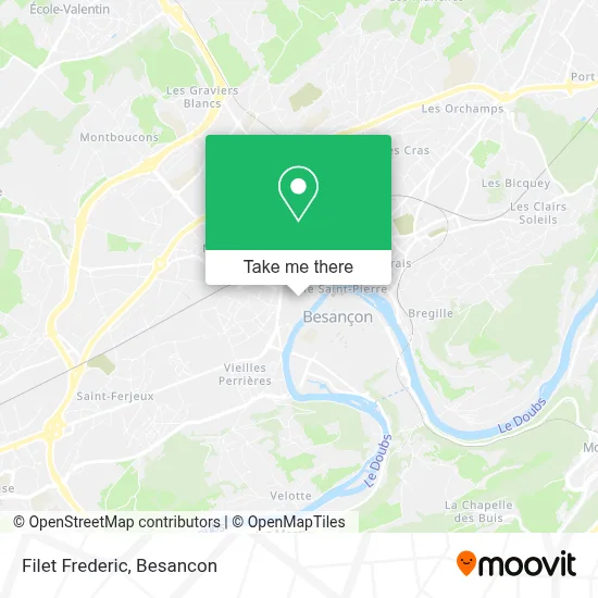 Filet Frederic map