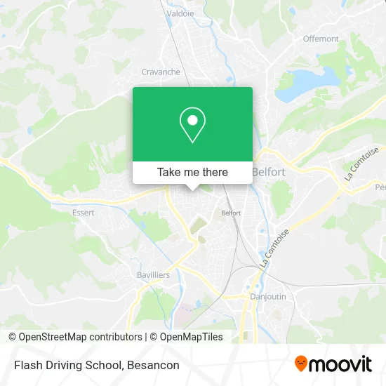 Flash Driving School map