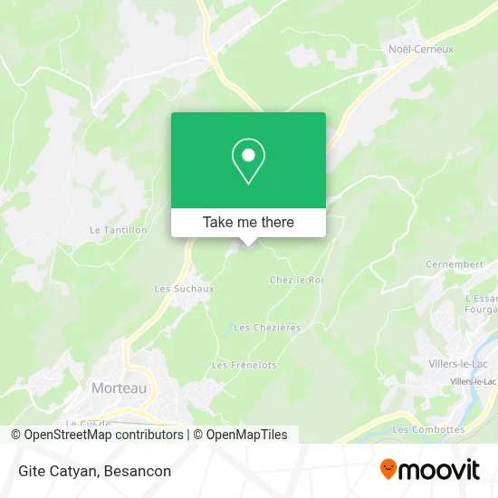 Gite Catyan map