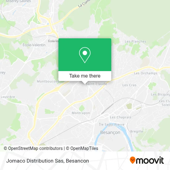 Jomaco Distribution Sas map