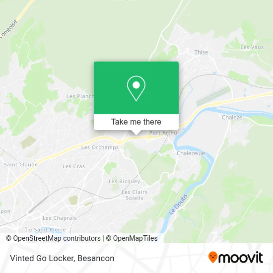 Vinted Go Locker map