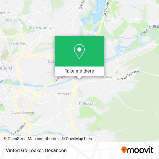 Vinted Go Locker map