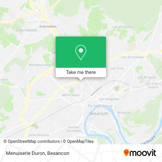 Menuiserie Duron map