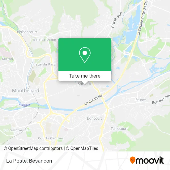La Poste map