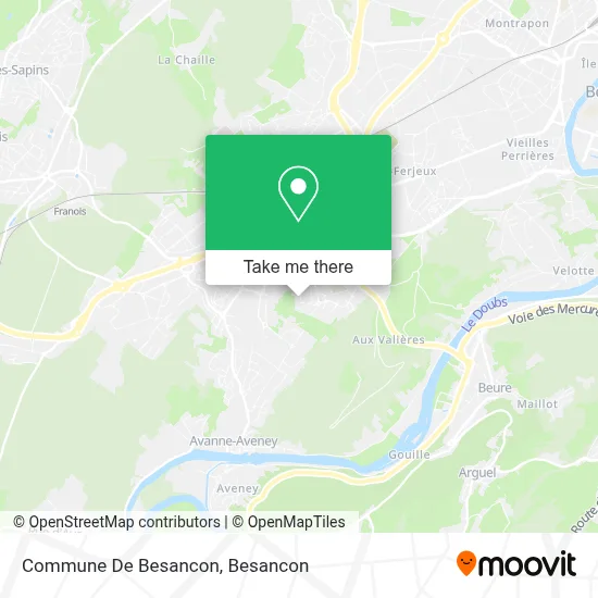 Commune De Besancon map