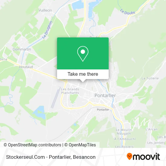 Stockerseul.Com - Pontarlier map