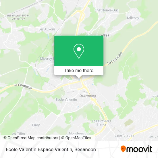 Ecole Valentin Espace Valentin map
