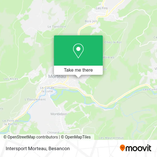 Intersport Morteau map