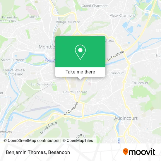 Benjamin Thomas map