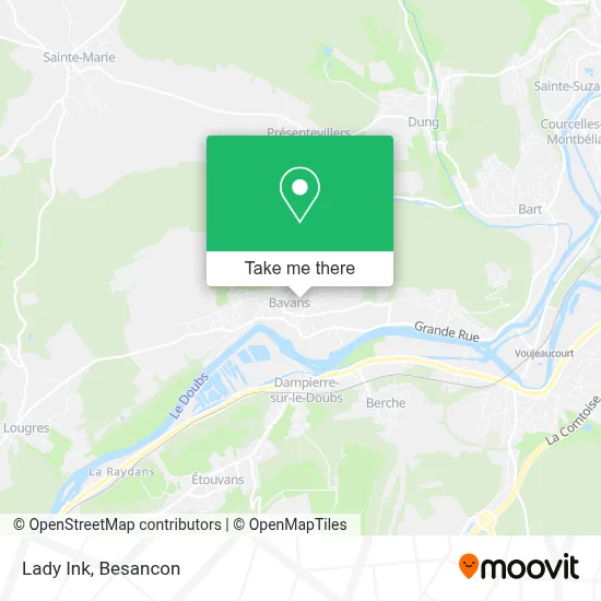 Lady Ink map