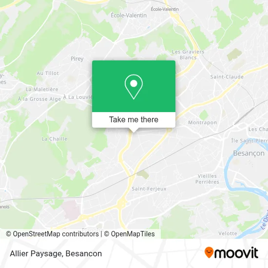 Allier Paysage map