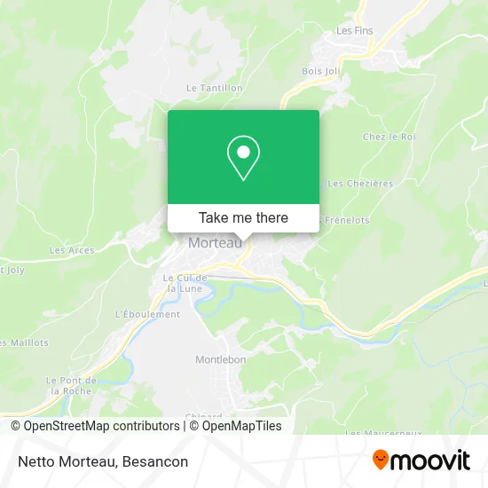 Netto Morteau map