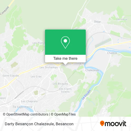 Darty Besançon Chalezeule map