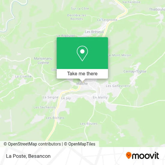 La Poste map