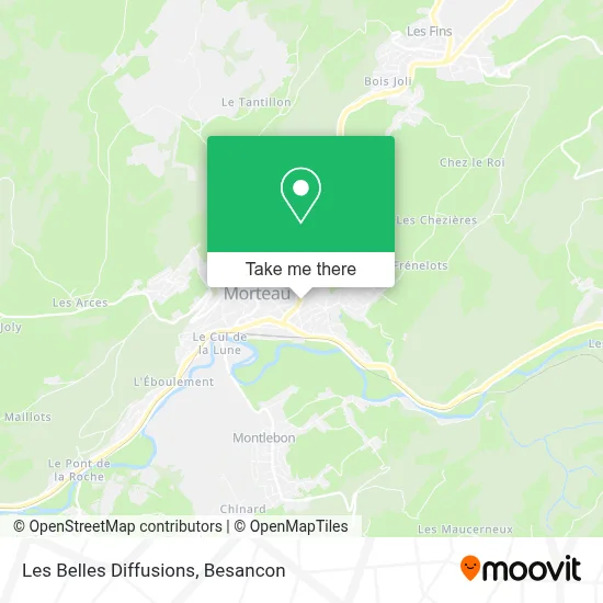 Les Belles Diffusions map