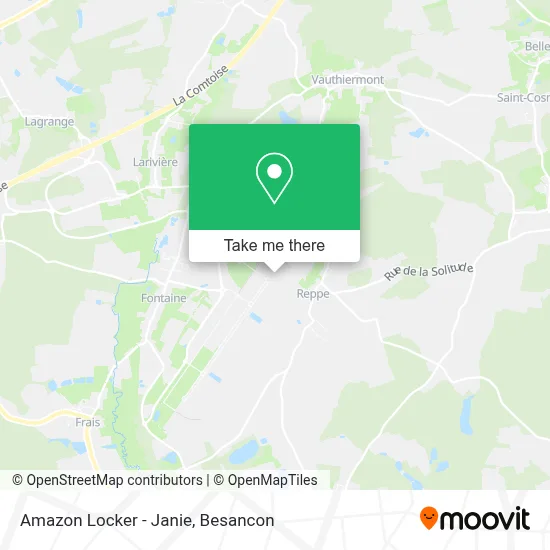 Amazon Locker - Janie map