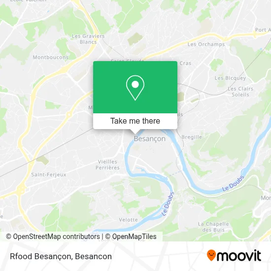 Rfood Besançon map