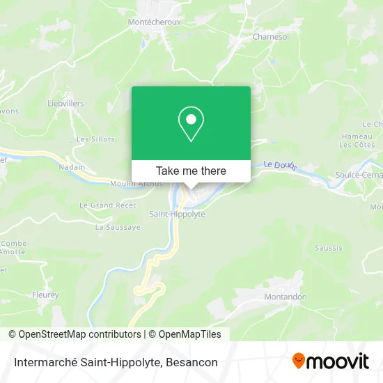Intermarché Saint-Hippolyte map