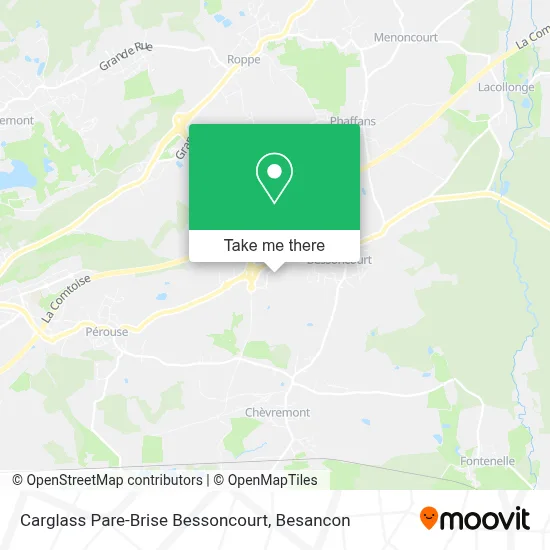 Carglass Pare-Brise Bessoncourt map