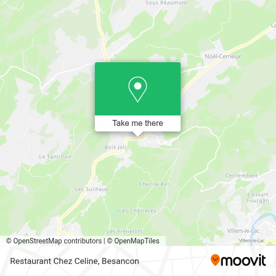 Restaurant Chez Celine map