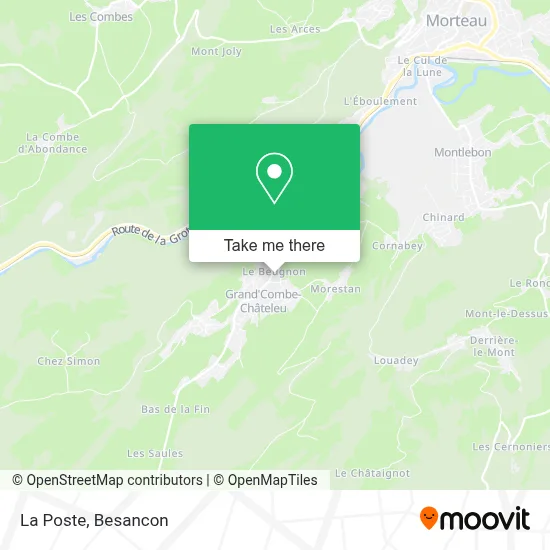 La Poste map