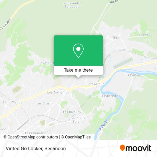 Vinted Go Locker map