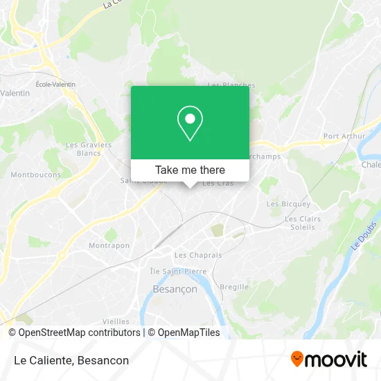 Le Caliente map