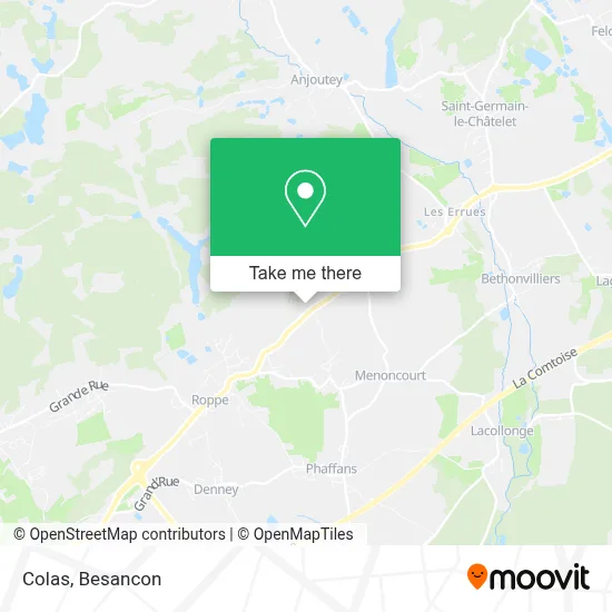 Colas map