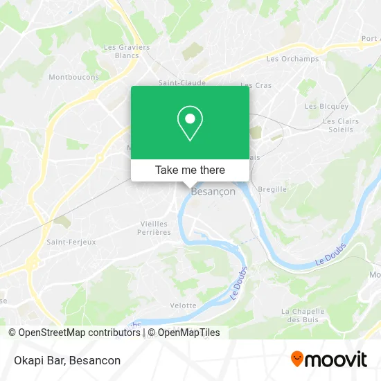 Okapi Bar map