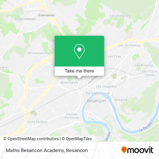 Maths Besancon Academy map