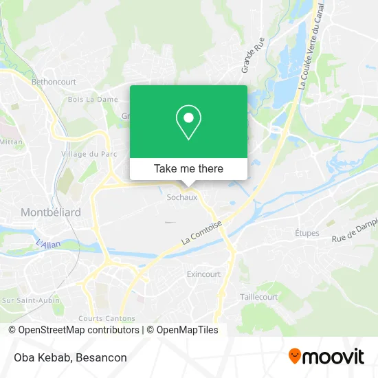 Oba Kebab map