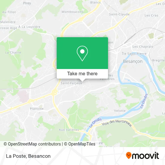 La Poste map