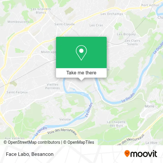 Face Labo map