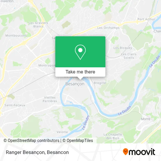 Ranger Besançon map