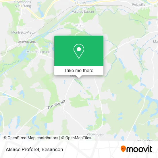 Alsace Proforet map