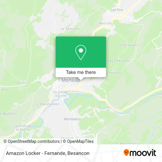 Amazon Locker - Fernande map