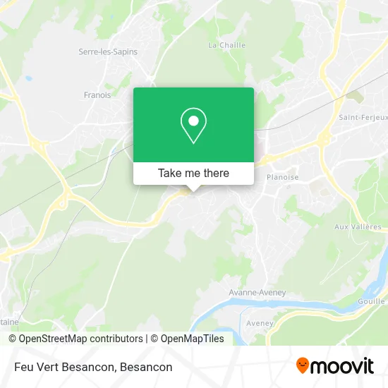 Feu Vert Besancon map