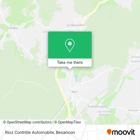 Rioz Contrôle Automobile map