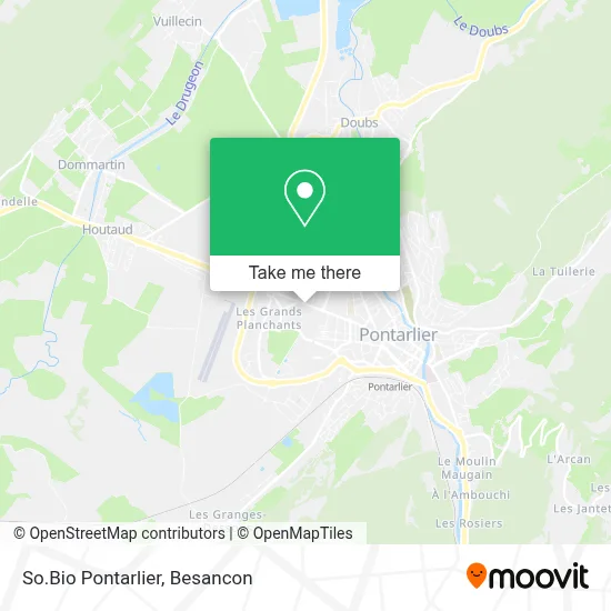 So.Bio Pontarlier map