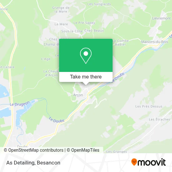 As Detailing map