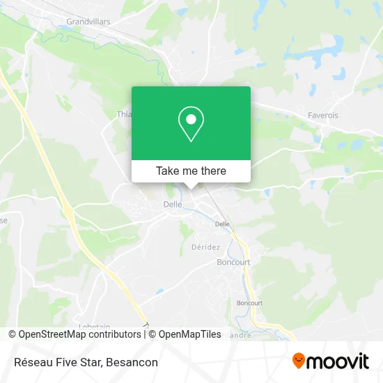 Réseau Five Star map
