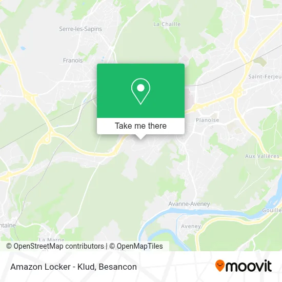 Amazon Locker - Klud map