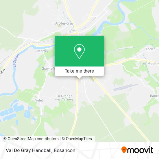 Val De Gray Handball map