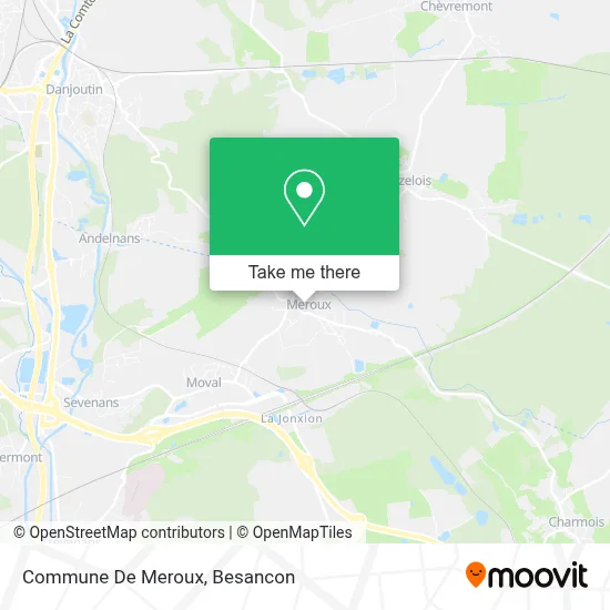 Commune De Meroux map