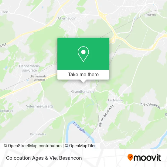 Colocation Ages & Vie map