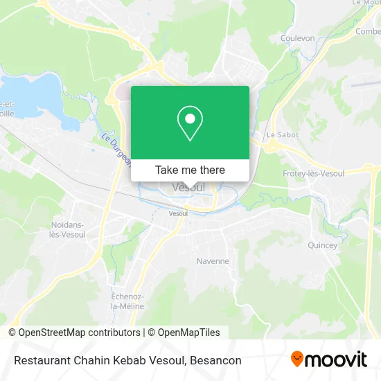 Restaurant Chahin Kebab Vesoul map