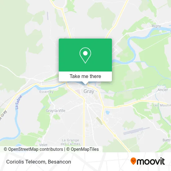 Coriolis Telecom map