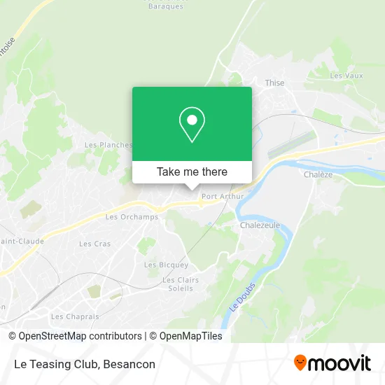 Le Teasing Club map