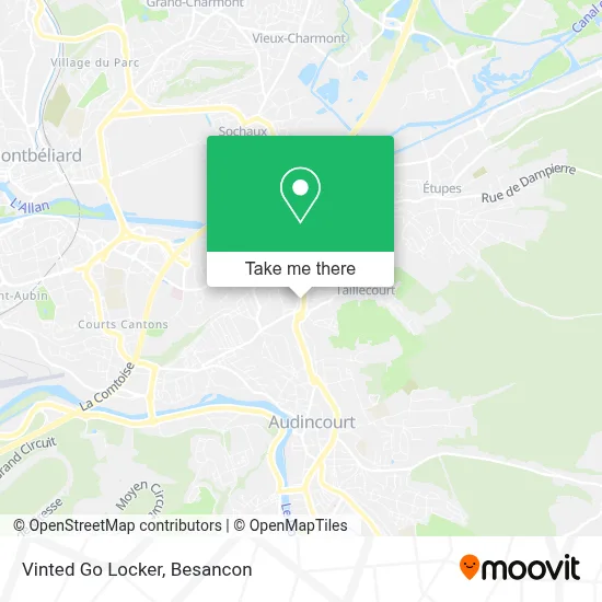 Vinted Go Locker map