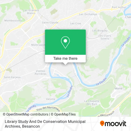 Library Study And De Conservation Municipal Archives map